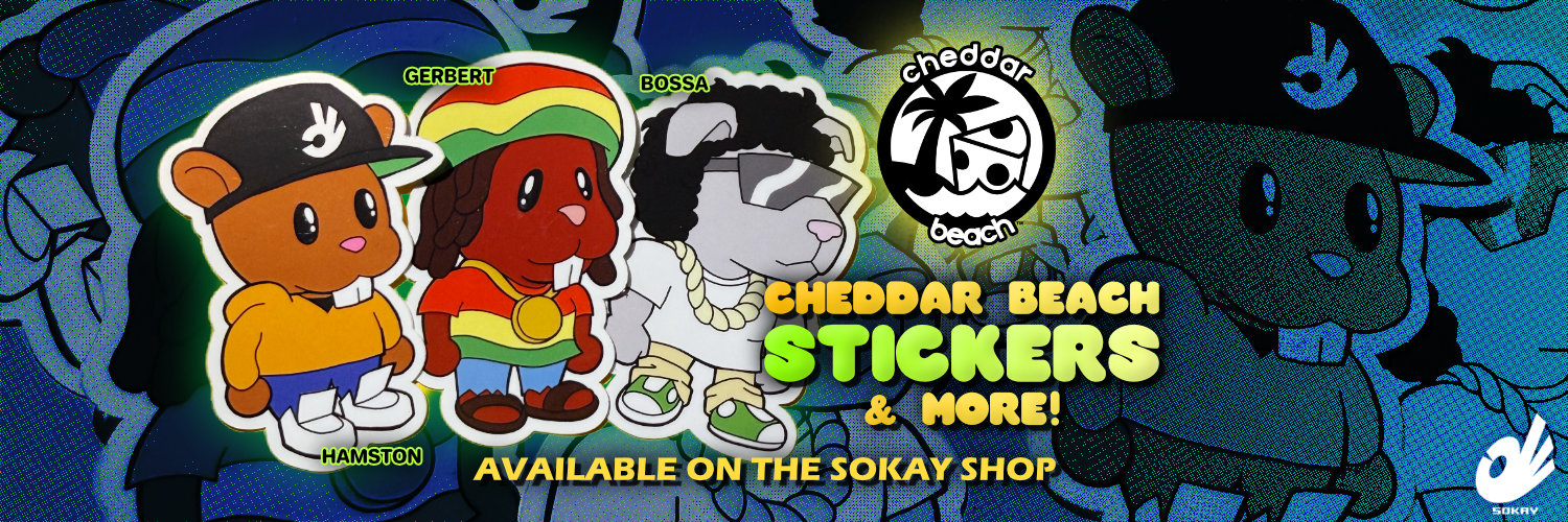 Cheddar Beach Stickers